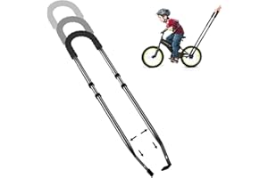 HANDSONIC Children Bike Training Handle Bicycle Accessories for Kids, Bike Balance Push Bar for Kids, Safety Trainer Handle for Toddler Bike