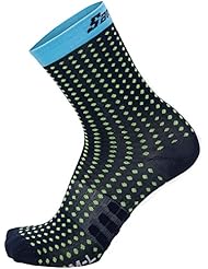 Calcetines De Ciclismo Santini 2017 Tono 2 Medium Profile Azul (Xl/Xxl , Negro)