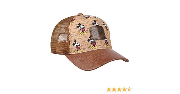 Cappellino Baseball Mickey Mouse - Prodotto Ufficiale, Marrone con Visiera  e Regolazione sul Retro - Cap : Amazon.it: Abbigliamento