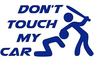 DECUS Don't Touch My Car L 0088 (Blu) // Adesivo OEM JDM Style Vinyl Transfer