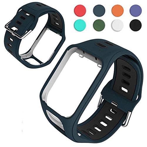 GoGlor Bracelet Tomtom pour Tomtom Adventurer Runner 3 Runner 2 Spark 3 Golfer 2 GPS Montre Smartwatch, Conception Poreuse Professionnel Sports Running Accessoire Multisport Montre Armband