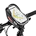 Produktbild Etmury Fahrradtasche Rahmen,Fahrrad Handy Tasche (Passend bis zu 6.0 Zoll) Sensitive Touch-Screen Wasserdicht Radfahren Vorne Top Tube Rahmen Pouch für Alle Fahrräder (Schwarz)