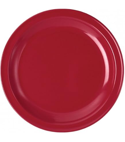 WACA 6066 Speisenteller Kunststoffteller Dm 215 mm, Farbe:rot Küche, Haushalt & Wohnen