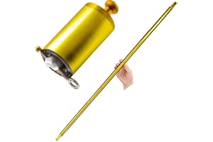 BYNYXI Bacchetta magica in metallo, professionale, asta telescopica in acciaio inox, bacchetta magica tascabile e allungabile, accessorio per magia e giochi di prestigio, 130 cm