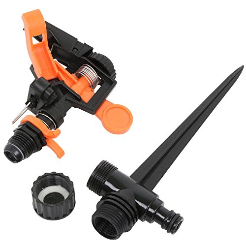 Yahee 6er Set Impulsregner Rasensprenger Impuls-Rasensprenger 32 cm mit Erdspieß - 7