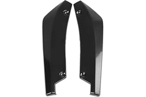 Kimiss Coche Universal Modificado Parachoques Trasero Canard Difusor Spoiler Labio Divisor Aletas(Negro)