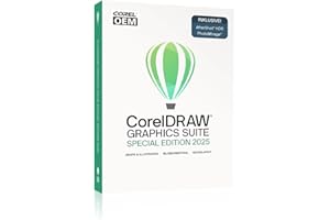 COREL CorelDRAW Graphics Suite Special Edition 2025 OEM inkl. AfterShot 3 + PhotoMirage Express Dauerlizenz (Win10/11-64Bit) Papp-Case