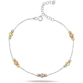NEREZE 925 Sterling Silver Tiny Dorika Bulk Bracelet