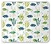 Produktbild Aquarium Mouse Pad, Different Tropical Fish and Seaweeds Exotic Marine Watercolor Artwork, Standard Size Rectangle Non-Slip Rubber Mousepad, Avocado Green Teal Blue