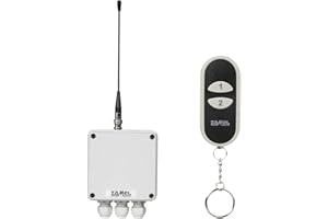 ZAMEL ETERO RWS-211D/N Funkschalter Set mit Sender, 2-Kanal, 1 Stück