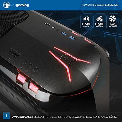 Kiebel Komplett Set Gamer-PC + TFT [184493] Intel Core i5 7500 4×3.4GHz | 16GB DDR4 | 250GB M.2 SSD + 1TB HDD | NVIDIA Geforce GTX 1060 6GB | ASUS | DVD | Sound | WLAN | USB3 | Gaming Computer - 6