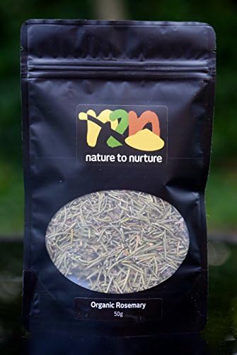 Organic Rosemary 50g - Organically Certified Metabolism Booster and Antibacterial - Go Natural, Go Organic, Go Powder - by N2N