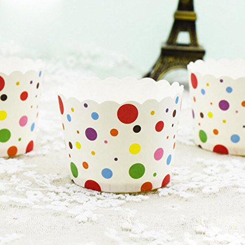 CAN_Deal 100 Stück Muffin Backformen aus stabilem Papier, groß Ø 5 cm, Muffinförmchen / Cupcake Backformen - 8
