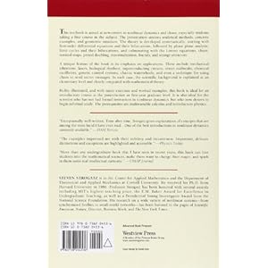 Nonlinear Dynamics and Chaos: With Applications to Physics, Biology, Chemistry and Engineering (Studies in Nonlinearity)