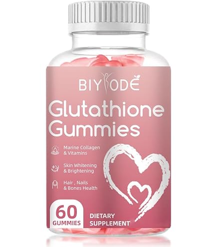 BIYODE Sugar-free Glutathione Gummies, Whitening and Brightening Skin,  Hair, Nails and Bone Health, 60 Gummies : Amazon.co.za: Health & Household