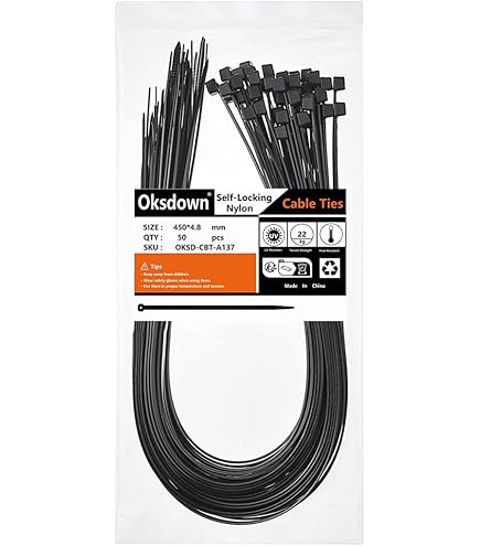 1000 Pack White Plastic Cable Ties - Small Nylon Zip Ties Premium Self Locking 4 Inch - View #7