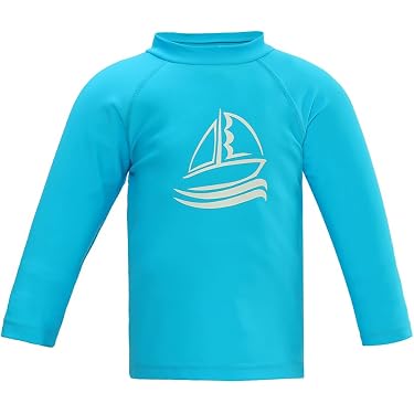 Langärmliges Badeshirt Für Jungen Mit LSF 50+ – UV-Schutz Rashguard Für Strand & Sport