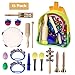Produktbild Musikinstrumente Kinder Set,TECKCOOL 15 Stück Holz Kinder Percussion Set Schlagzeug Spielzeuge Rhythmus Band Set,Pädagogisches Musikinstrumente Set,Früherziehung Musik Kinderspielzeug Geschenke für Kleinkinder Instrumentenset für Kinder und Baby mit Schultasche