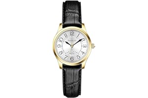 Szaikyri Classic Watch for Women with Easy Read Time Arabic Numerals Ladies Watch with Calendar Water Resistant
