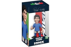 BANDAI - Minix Figura de colección 12cm - Paolo Rossi - Coleccionables para Exhibición - Idea de Regalo - Juguetes para Niños Y Adultos - Fans De Fútbol (MN20065)