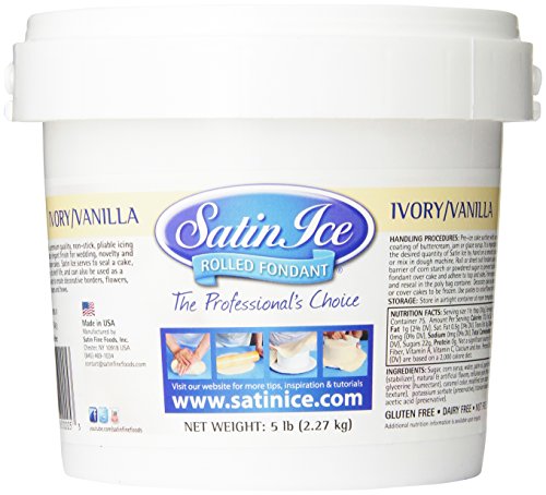 Satin Ice Fondant 5Lb Ivory Vanilla