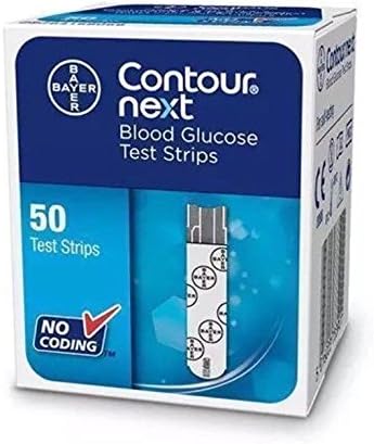 Bayer Contour Next Blood Glucose 50 Test Strips New Sealed Pack