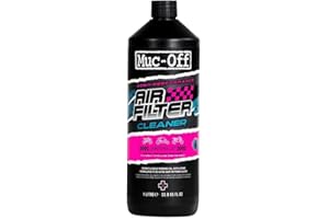 Muc-Off Limpiador de Filtro de Aire, 1 Litro - Limpiador de Filtro para Motocross y Deportes de Motor - Limpia Filtros de Moto Biodegradable - Elimina Aceite y Suciedad para Buena Potencia