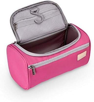 HRS Cosmetic Bag Travel Hanging Toiletry Bag Make Up Wash Bags Toiletries Organiser Shaving Bag Waterproof Shower Tool Bag Pink Bag