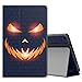 Produktbild MoKo Hülle Fire HD 10 Tablet (7th Gen.- 2017 Modell) - Kunstleder Ständer Schutzhülle Smart Cover mit Auto Sleep/Wake up für All-New Amazon Fire HD 10,1 Zoll Tablette, Teufel der Flamme