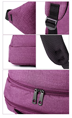 EssVita Vintage Rucksack Herren Damen Unisex School Student Oxford Laptop Rucksack Retro Rucksäcke Schulrucksack - 2