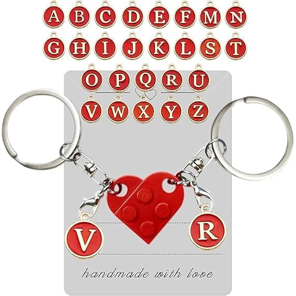 Ouligay 2 stuks partnersleutelhangers, lief wit, spookcadeaus voor koppels, vriendschap, beste vriendin, schattige sleutelhangers, cadeaus voor Pasen, Halloween, Valentijnsdag