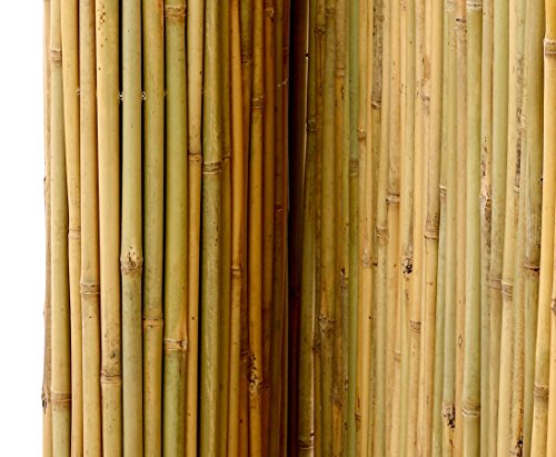 Bambusmatte Bali, extrem stabil, 150 x 300 cm, mit Draht durchbohrt und verbunden - 8