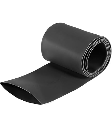 Tubo Termoretraibile Nero 80mm X 1mt – Uxcell, Poliolefina 2:1, VW-1 - Foto 5