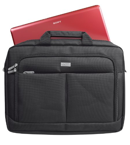 Trust Sydney Slim Schlanke Tasche f  r Notebook bis 40 6 cm  16 Zoll  schwarz