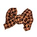 Orange Brown Houndstooth Hair Clip Bow RS.1689.00