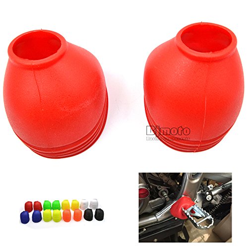 BJ Global Universal Motocicleta reposapiés cubierta Estribera a prueba de polvo protector de pantalla para Dirt Bike Off road