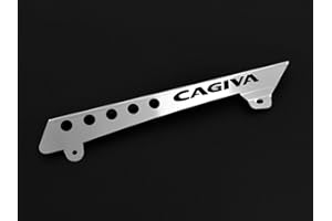 COXZD Cagiva Mito 125 BJ 1989-08 / Cagiva Mito 525 SP BJ 08-12 / Raptor 125 BJ 2003-12 / Raptor 650 anno di costruzione 2000-07 / Raptor 1000 BJ 2000-05 - Protezione catena con logo I, colore argento BEX