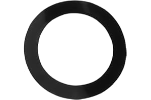 Oshhni 1 Stück Bass Hole Protector Pads verbessern die Klangqualität Ersatzteile Drum Rings, Schwarz