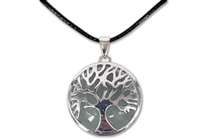 COTIGO Collar de árbol de la Vida con Colgante Piedra Natural Energeticas - Distintas Piedras Semipreciosas