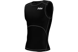 FDX Mens Compression Armour Base Layer Tops Running Sleeveless Sports Shirt