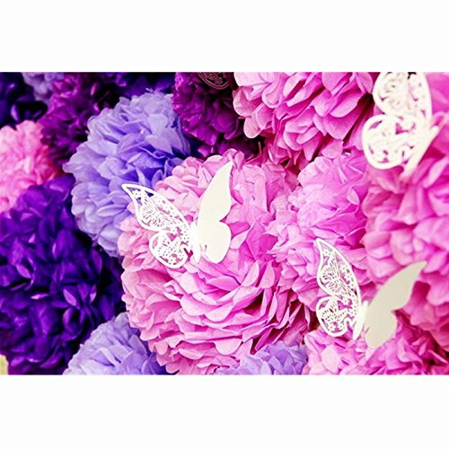 100 Stück Schmetterling Platzkarten ans Glas Hochzeit Namenskarten Weihnachten Taufe Party Glasanhänger für Weinglas Cup Deko Champagnerglas Geburtstag Tischdeko - 2