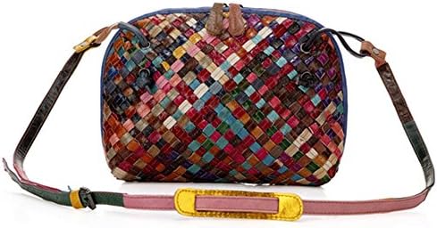 Mini shoulder bag Messenger bag Leather weave bag Clutches