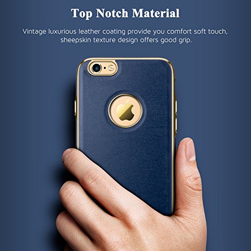 LOHASIC iPhone 6s Caso Nuevo H brido TPU Parachoques Del Marco Prima Cuero Texturizado Caso La Cubierta Protectora Ajuste Delgada Para El iPhone 6 iPhone 6s 4 7 Azul Marino LOHASIC iPhone 6s Caso Nuevo H brido TPU Parachoques Del Marco Prima Cuero Texturizado Caso La Cubierta Protectora Ajuste Delgada Para El iPhone 6 iPhone 6s 4 7 Azul Marino