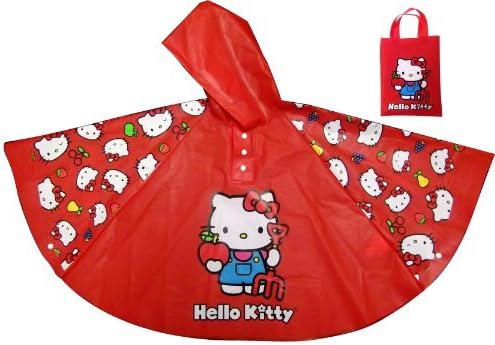 BB Designs Hello Kitty Poncho Style Rain Coat Plaything, Amusement, Play, Toys, Game