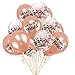 Produktbild Oblique Unique® She Said Yaaaas! Konfetti Luftballon Set für Hochzeit JGA Junggesellinnenabschied Hen Party Ballons Champagner Rosegold