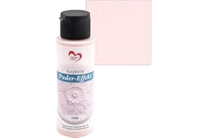Ideen mit Herz - Peinture acrylique à effet poudré - 70 ml - Aspect vieilli - Haute couverture, hautement pigmentée, à base d'eau (rosé)