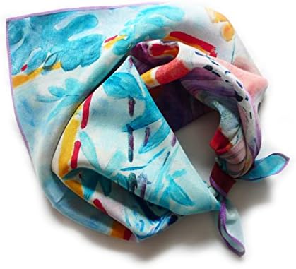 Scarf Square 100% Silk Crepe. 52CMx52 CM