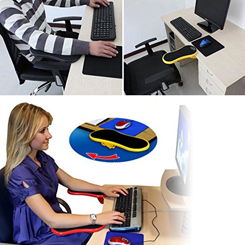 Preisvergleich Produktbild Broadroot Schreibtisch aufsteckbare Computer Tisch Arm Unterstützung Mouse Pads Arm Handgelenkstützen