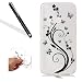 Produktbild Huawei P8 Lite 2017 HandyHülle,Huawei P8 Lite 2017 Silikon Hülle,Leeook Hülle TPU Case Schutzhülle Silikon Crystal Kirstall Clear Case Durchsichtig Schön Schwarz Schmetterling Blumen Malerei Muster Transparent Silikon Schutzhülle Hülle Cover Abdeckung Etui TPU Bumper Schale für Huawei P8 Lite 2017 + 1 x Schwarz Eingabestift-Schwarz Schmetterling Blumen