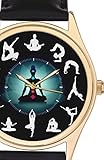 Atemberaubende Yoga Collage yogischer Posen Chakren Symbolische Kunst Armbanduhr. 30 mm Unisex